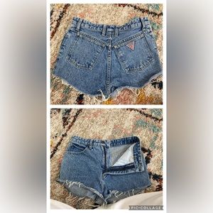 Worn once GUESS jean shorts